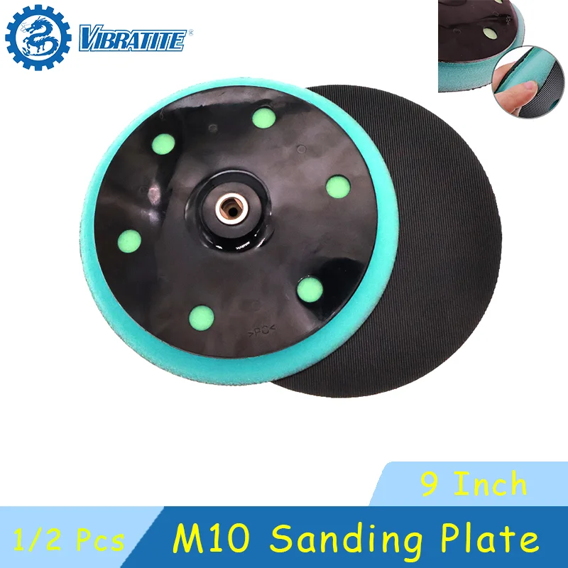 9 Inch Hook and Loop Sanding Plate 215mm 1/2 Pcs M10 Backing Plate for Polishing Orbital Drywall Sander Large Surfaces Metal
9 Inch Hook and Loop Sanding Plate 215mm 1/2 Pcs M10 Backing Plate for Polishing Orbital Drywall Sander Large Surfaces Metal