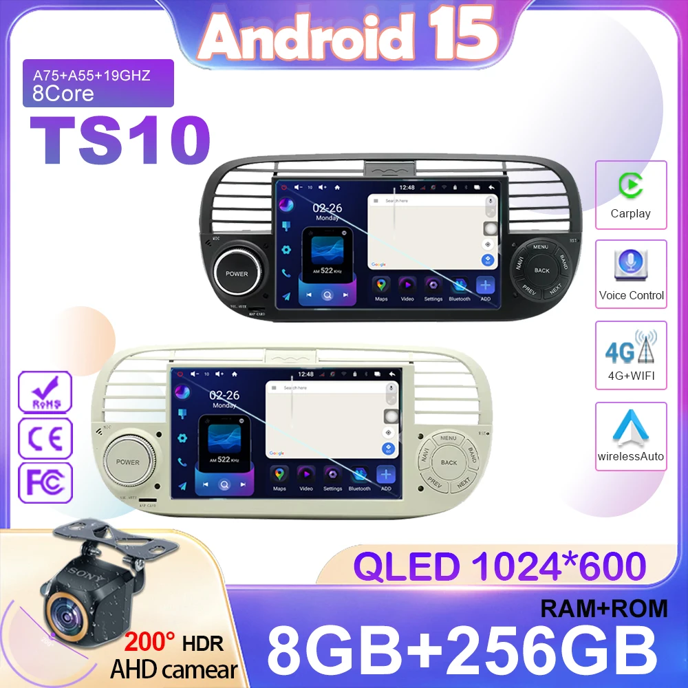 Car Radio Android 15 For FIAT 500 Abarth 2007-2015 Android auto Multimedia Video Player GPS Navigation Head Unit Carplay 7 inch
Car Radio Android 15 For FIAT 500 Abarth 2007-2015 Android auto Multimedia Video Player GPS Navigation Head Unit Carplay 7 inch