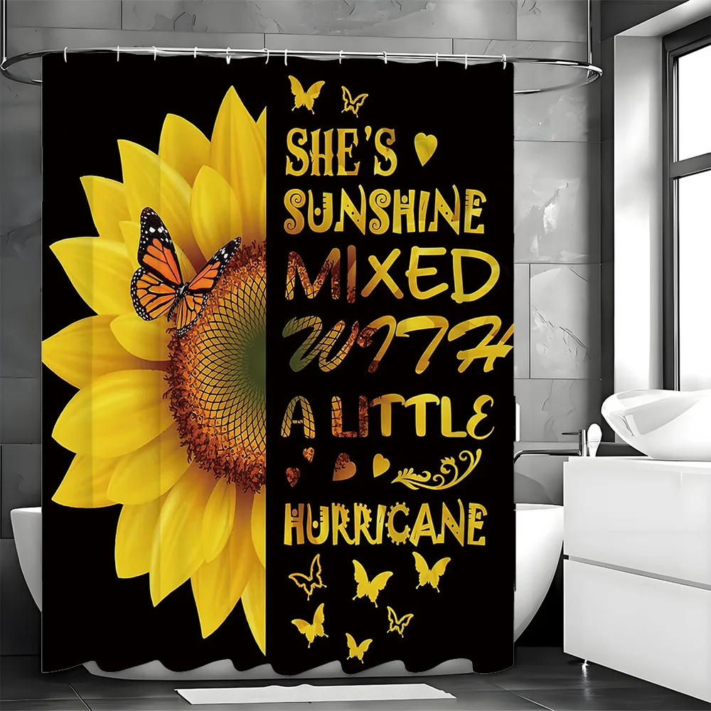 Гигантские разноцветные занавески для душа с подсолнухами, моющаяся грязеотталкивающая насадка для душа, водонепроницаемая полиэстеровая занавеска для ванны
Гигантские разноцветные занавески для душа с подсолнухами, моющаяся грязеотталкивающая насадка для душа, водонепроницаемая полиэстеровая занавеска для ванны