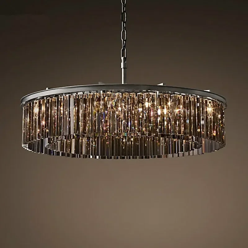 American Glass Crystal Tube Ceiling Hanging Pendant Light Lamp LED Round Circular Living Sitting Dinning Retro Ceiling Lamp
American Glass Crystal Tube Ceiling Hanging Pendant Light Lamp LED Round Circular Living Sitting Dinning Retro Ceiling Lamp