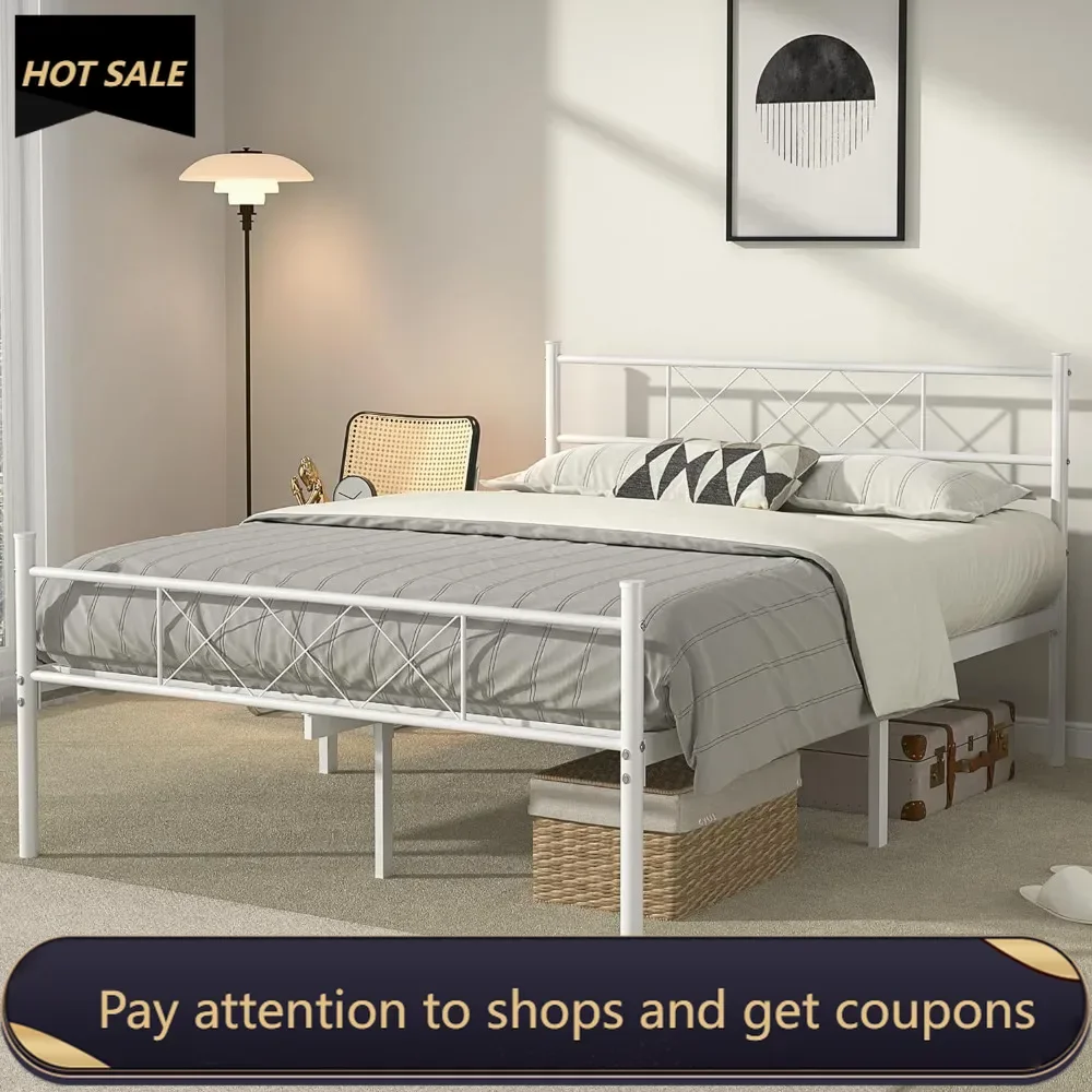 Easy Assembly Twin Bed Set Heavy-Duty Mattress Foundation With Strong Metal Slats Full Size Bed Frame No Box Spring Needed King
Easy Assembly Twin Bed Set Heavy-Duty Mattress Foundation With Strong Metal Slats Full Size Bed Frame No Box Spring Needed King