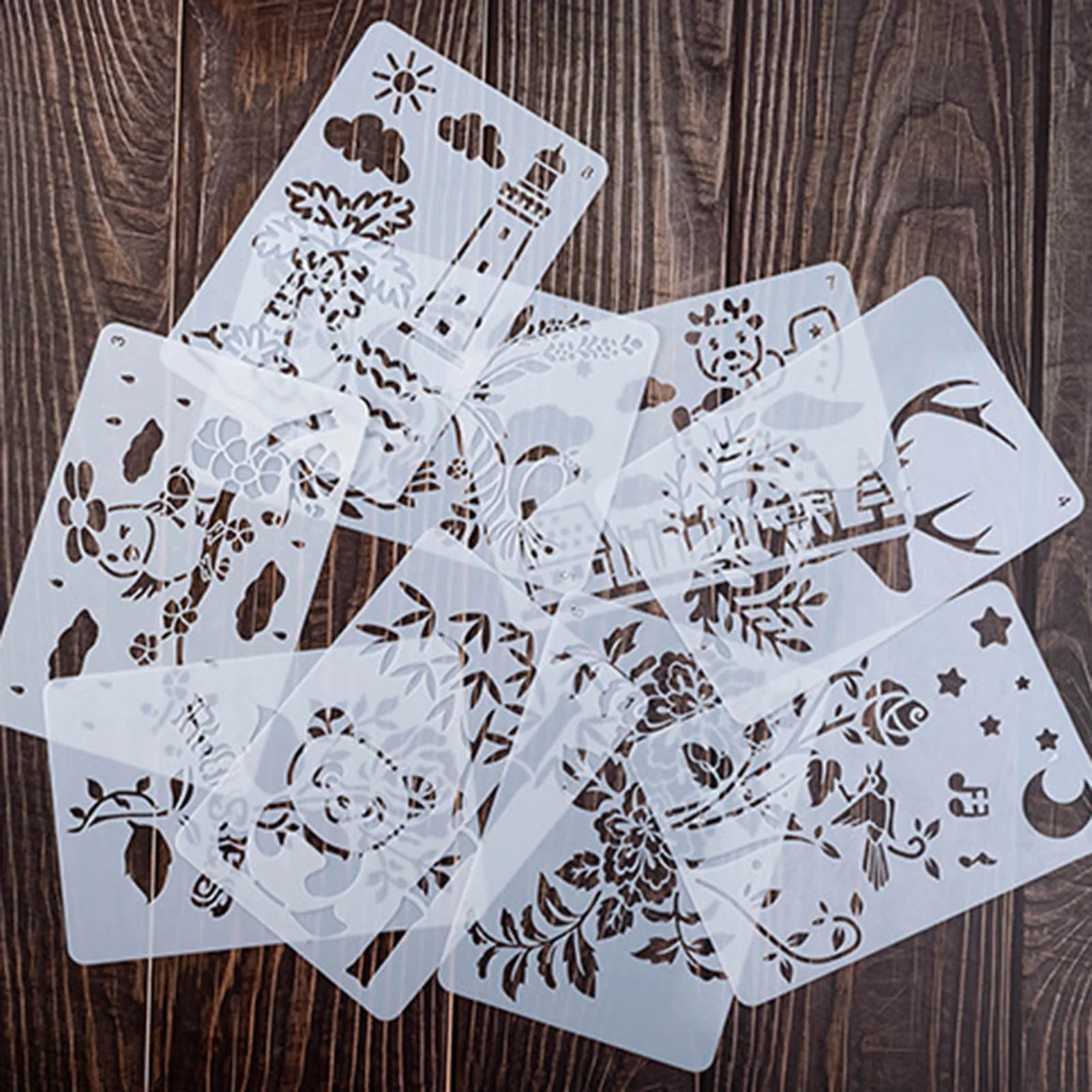 12PCS Hollow Painting Silhouette Stencils Art Templates Art Graffiti Stencils for Crafts Wall Canvas Fabric Paper DIY
12PCS Hollow Painting Silhouette Stencils Art Templates Art Graffiti Stencils for Crafts Wall Canvas Fabric Paper DIY