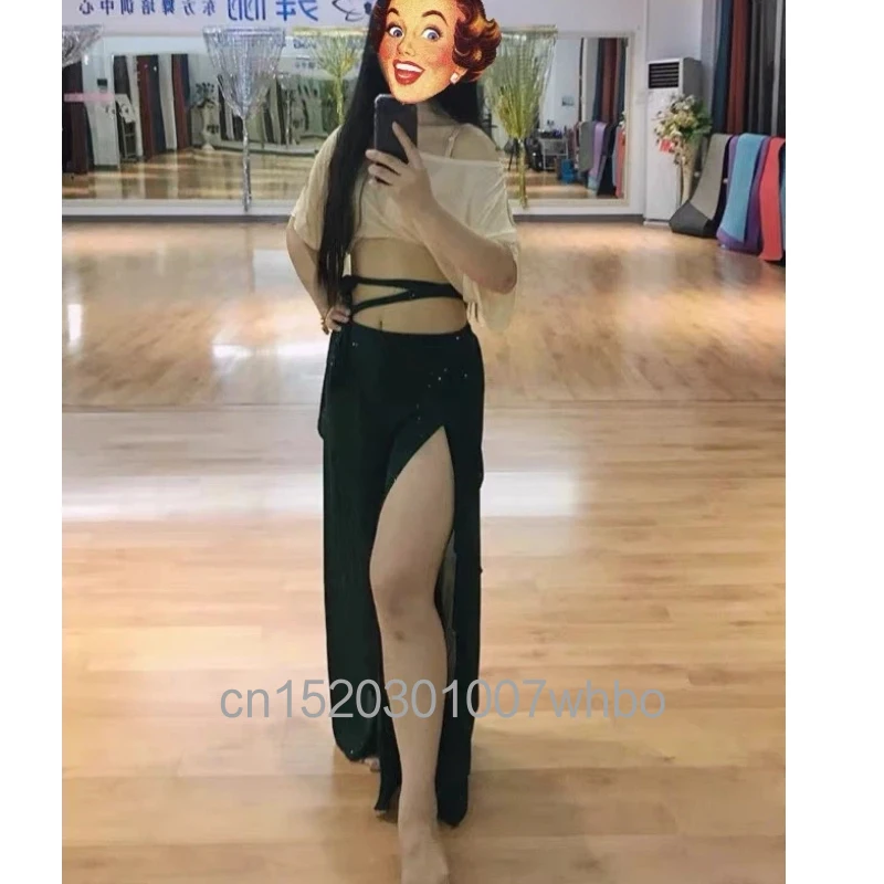 Dancer Belly Dance Costume Female New Style Set Autumn Group Dress Petal Pants Performance Dress Practice Dress
Dancer Belly Dance Costume Female New Style Set Autumn Group Dress Petal Pants Performance Dress Practice Dress