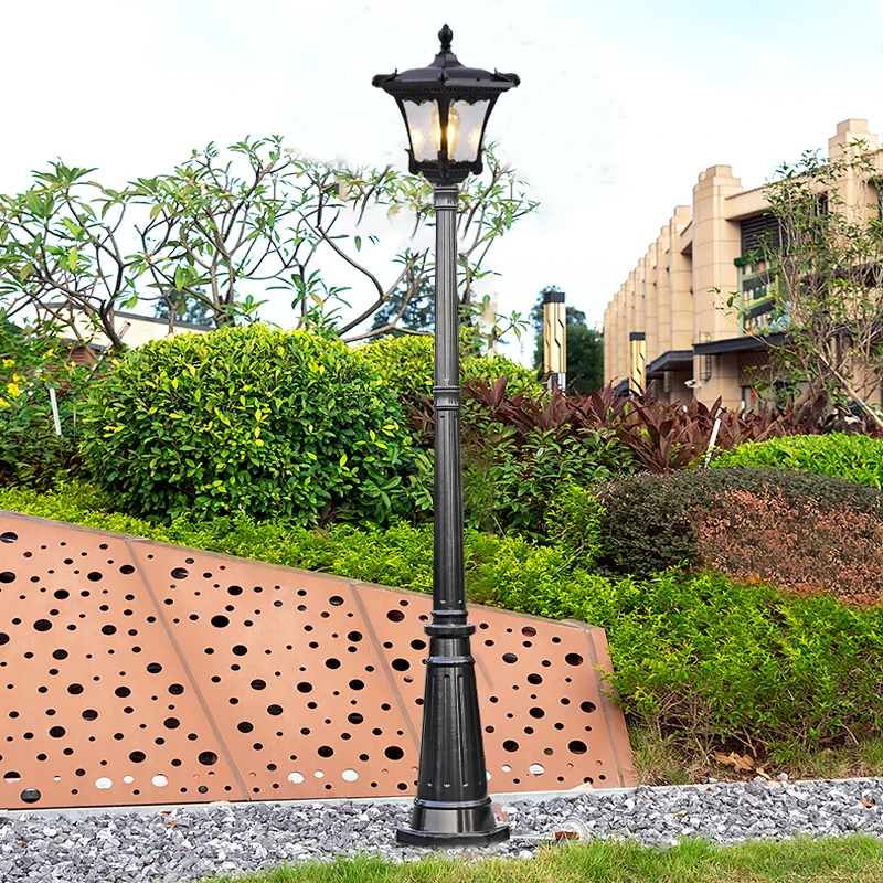 Outdoor garden villa waterproof retro courtyard high pole landscape street lamp ≈220CM
Outdoor garden villa waterproof retro courtyard high pole landscape street lamp ≈220CM