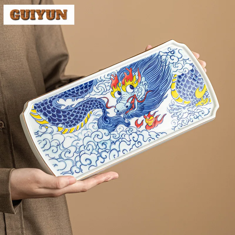 Auspicious Dragon Gold Drawing Pot Bearing Holder Boutique Dry Brew Table Tea Tray Refreshment Fruit Plate Tea Items Ornaments
Auspicious Dragon Gold Drawing Pot Bearing Holder Boutique Dry Brew Table Tea Tray Refreshment Fruit Plate Tea Items Ornaments