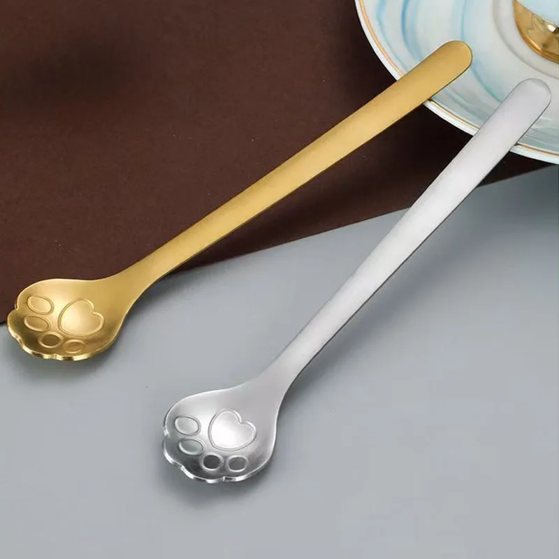 1PC Creative Cute Cat Claw Spoon For Ice Cream Coffee Tea Dessert 304 Stainless Steel Spoon Kitchen Tableware Christmas Gift
1PC Creative Cute Cat Claw Spoon For Ice Cream Coffee Tea Dessert 304 Stainless Steel Spoon Kitchen Tableware Christmas Gift