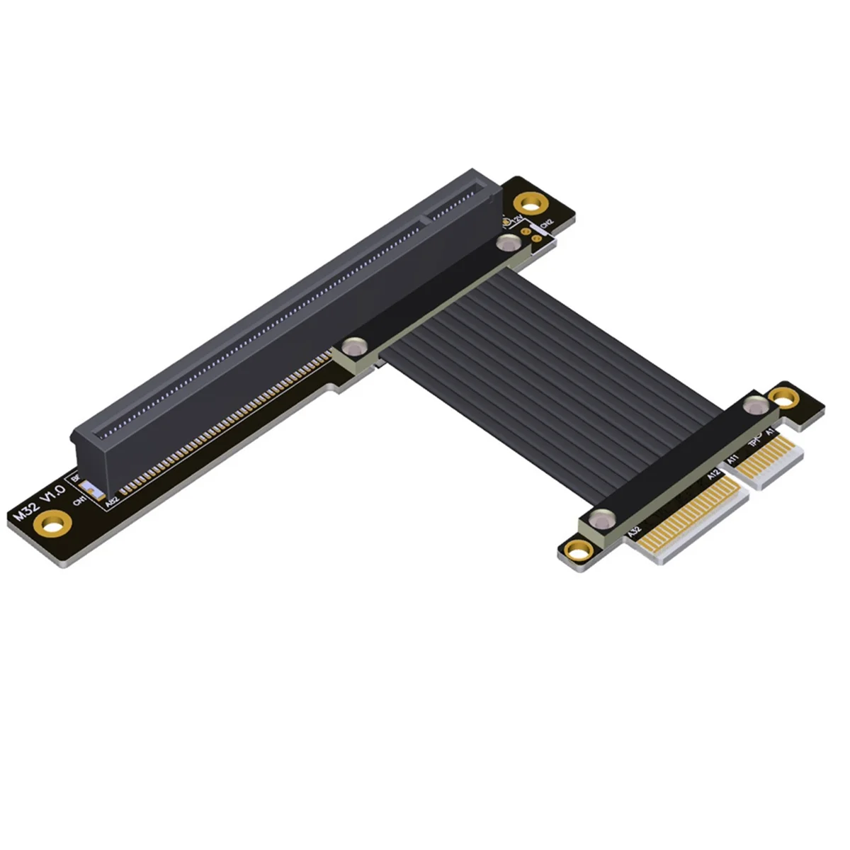 AB31 PCI-E 4.0 X4 to X16 Riser Cable Удлинительный кабель для видеокарты PCI Express Gen4 64G/для RTX3090 RX6800xt Graphics A
AB31 PCI-E 4.0 X4 to X16 Riser Cable Удлинительный кабель для видеокарты PCI Express Gen4 64G/для RTX3090 RX6800xt Graphics A