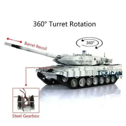 1/16 HENG LONG RC Tank 3889 Snow 7.0 Leopard2A6 Steel Gearbox Barrel Recoil Remote Control Car RC Panzer TH17623-SMT4
1/16 HENG LONG RC Tank 3889 Snow 7.0 Leopard2A6 Steel Gearbox Barrel Recoil Remote Control Car RC Panzer TH17623-SMT4