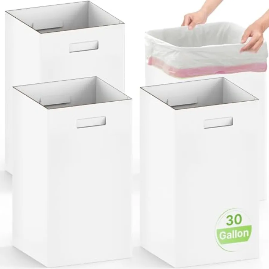 Extra Strong Corrugated Cardboard Disposable Trash Cans, 4 Pack Reuseable and Disposeable Extra Large Trash Cans, 30 Gallon 30"
Extra Strong Corrugated Cardboard Disposable Trash Cans, 4 Pack Reuseable and Disposeable Extra Large Trash Cans, 30 Gallon 30"