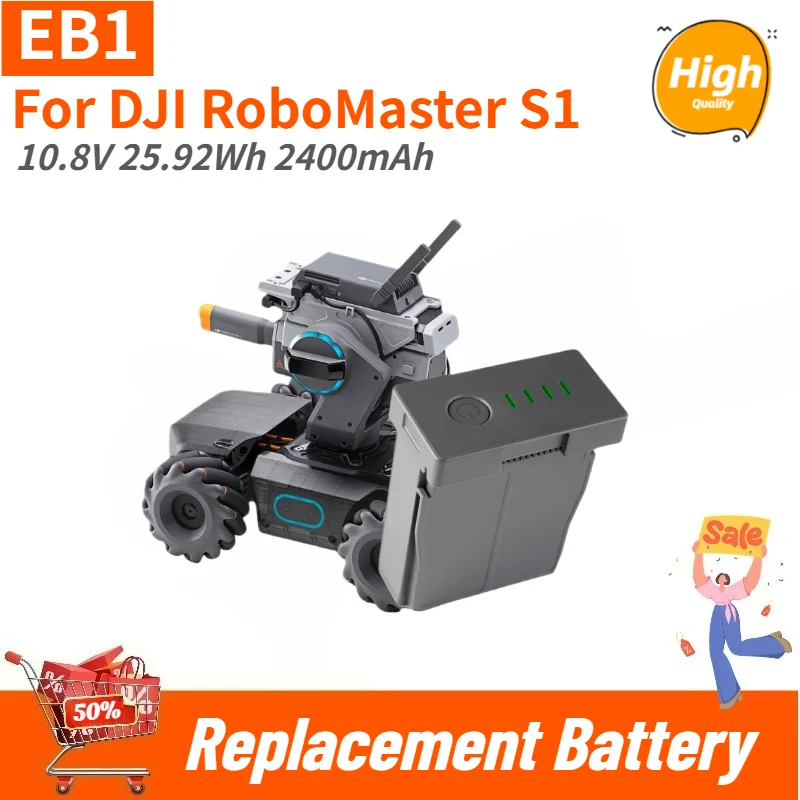 High Quality EB1 Replacement Battery 10.8V 2400mAh / 25.92Wh for DJI RoboMaster S1
High Quality EB1 Replacement Battery 10.8V 2400mAh / 25.92Wh for DJI RoboMaster S1