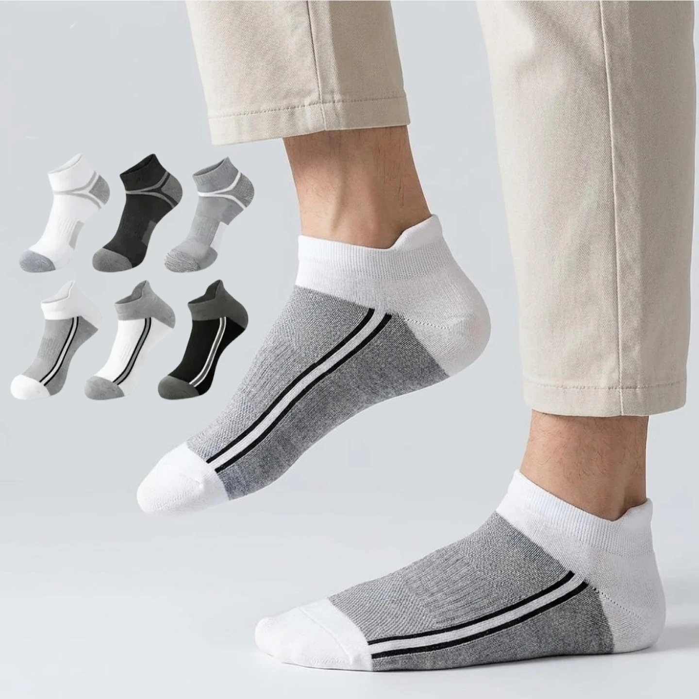 100 pairs of men's ankle socks, breathable and moisture absorbing sports socks, low cut sports socks
100 pairs of men's ankle socks, breathable and moisture absorbing sports socks, low cut sports socks