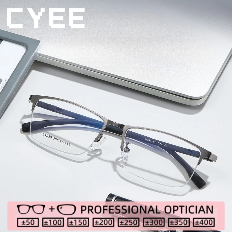 CYEE Business Suitable Reading Glasses Blue Light Blocking High Quality Eyewear Custom Myopia Prescription Optical Eyegiasses
CYEE Business Suitable Reading Glasses Blue Light Blocking High Quality Eyewear Custom Myopia Prescription Optical Eyegiasses
