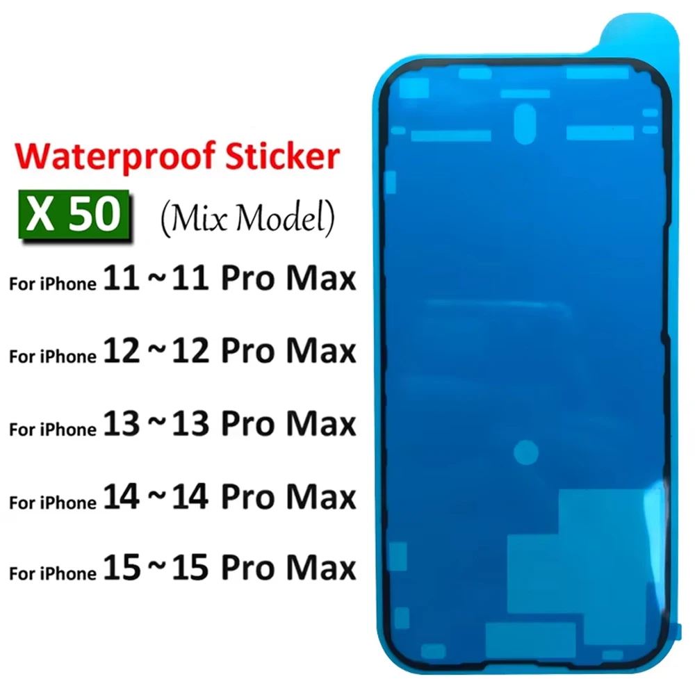 50Pcs, New For iPhone 11 12 13 14 14Pro 15 15Pro Pro Max Waterproof Sticker Adhesive LCD Display Frame Tape Glue Repair Parts
50Pcs, New For iPhone 11 12 13 14 14Pro 15 15Pro Pro Max Waterproof Sticker Adhesive LCD Display Frame Tape Glue Repair Parts