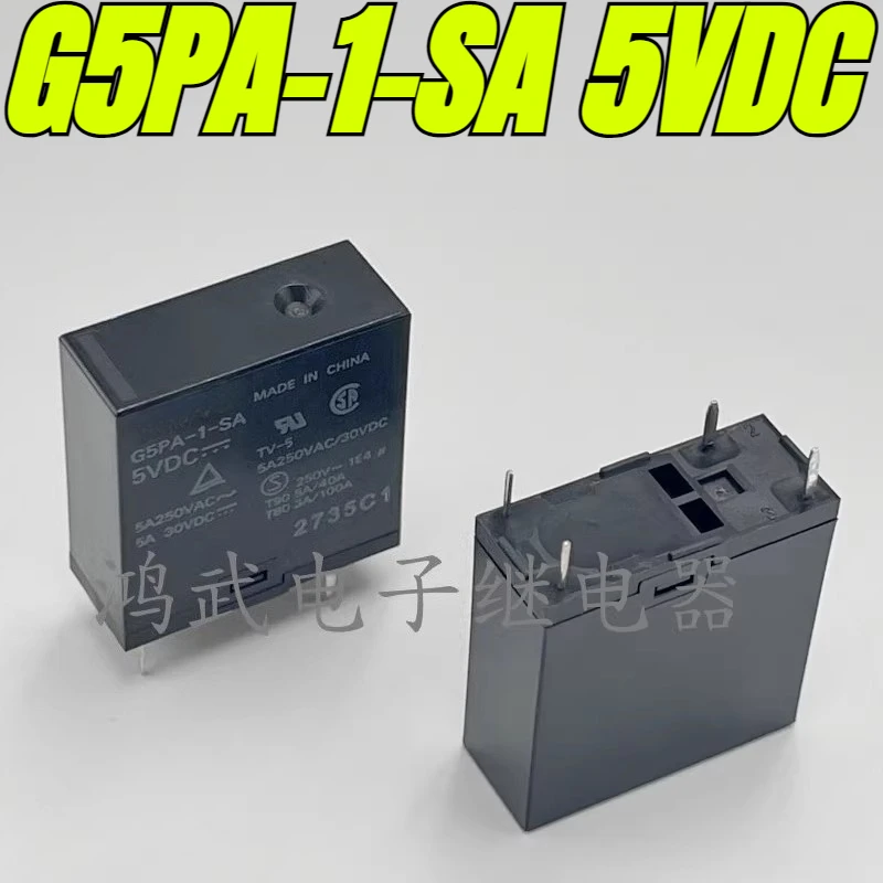 (Brand New Original)1pcs/lot 100% original genuine relay:G5PA-1-SA 5VDC 5A 4pins
(Brand New Original)1pcs/lot 100% original genuine relay:G5PA-1-SA 5VDC 5A 4pins