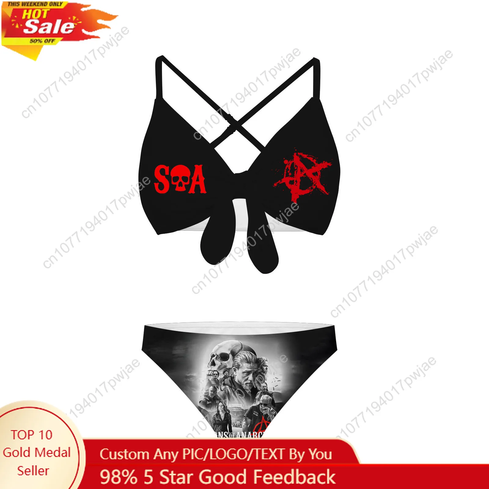 Sons Of Anarchy SOA Bathing Suits Cross Strap Suspenders Swimsuits Womens Bikini Pool Party Beach Swimwear Customized Beachwear
Sons Of Anarchy SOA Bathing Suits Cross Strap Suspenders Swimsuits Womens Bikini Pool Party Beach Swimwear Customized Beachwear
