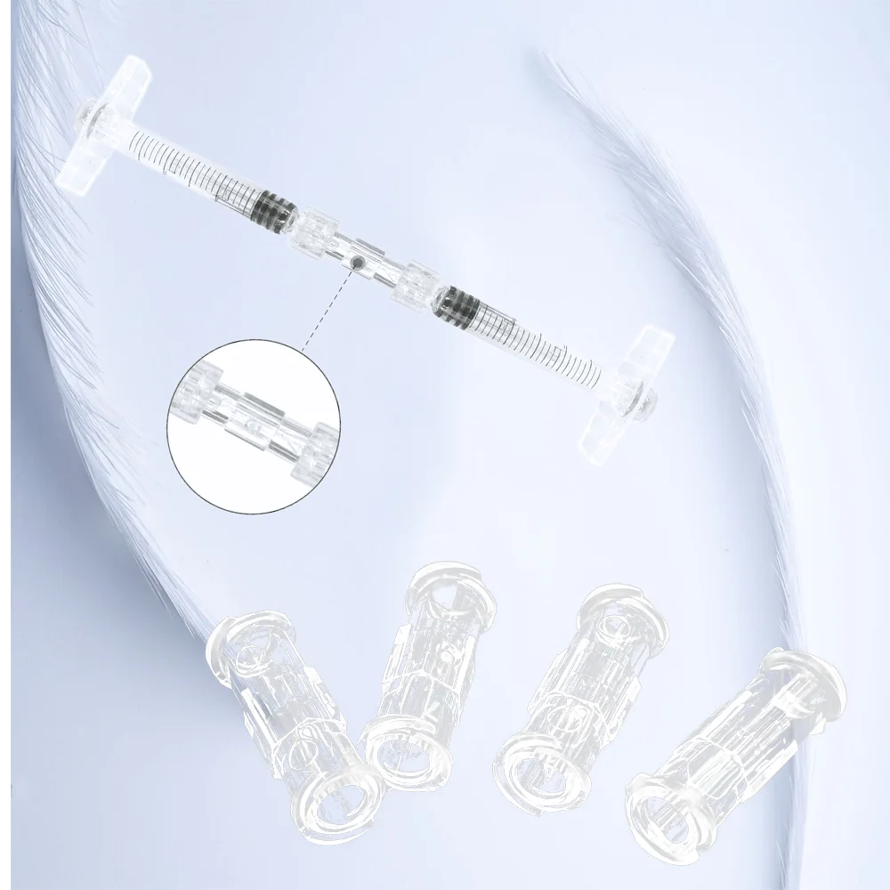 Medical sterile Ruhr lock connector syringe, transparent adapter double connector
Medical sterile Ruhr lock connector syringe, transparent adapter double connector