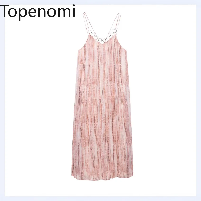 Topenomi Fairycore Tie Dye Printed Spaghetti Strap Dress Women Summer Sexy Backless Sleeveless Party Vacation Long Dresses Robe
Topenomi Fairycore Tie Dye Printed Spaghetti Strap Dress Women Summer Sexy Backless Sleeveless Party Vacation Long Dresses Robe