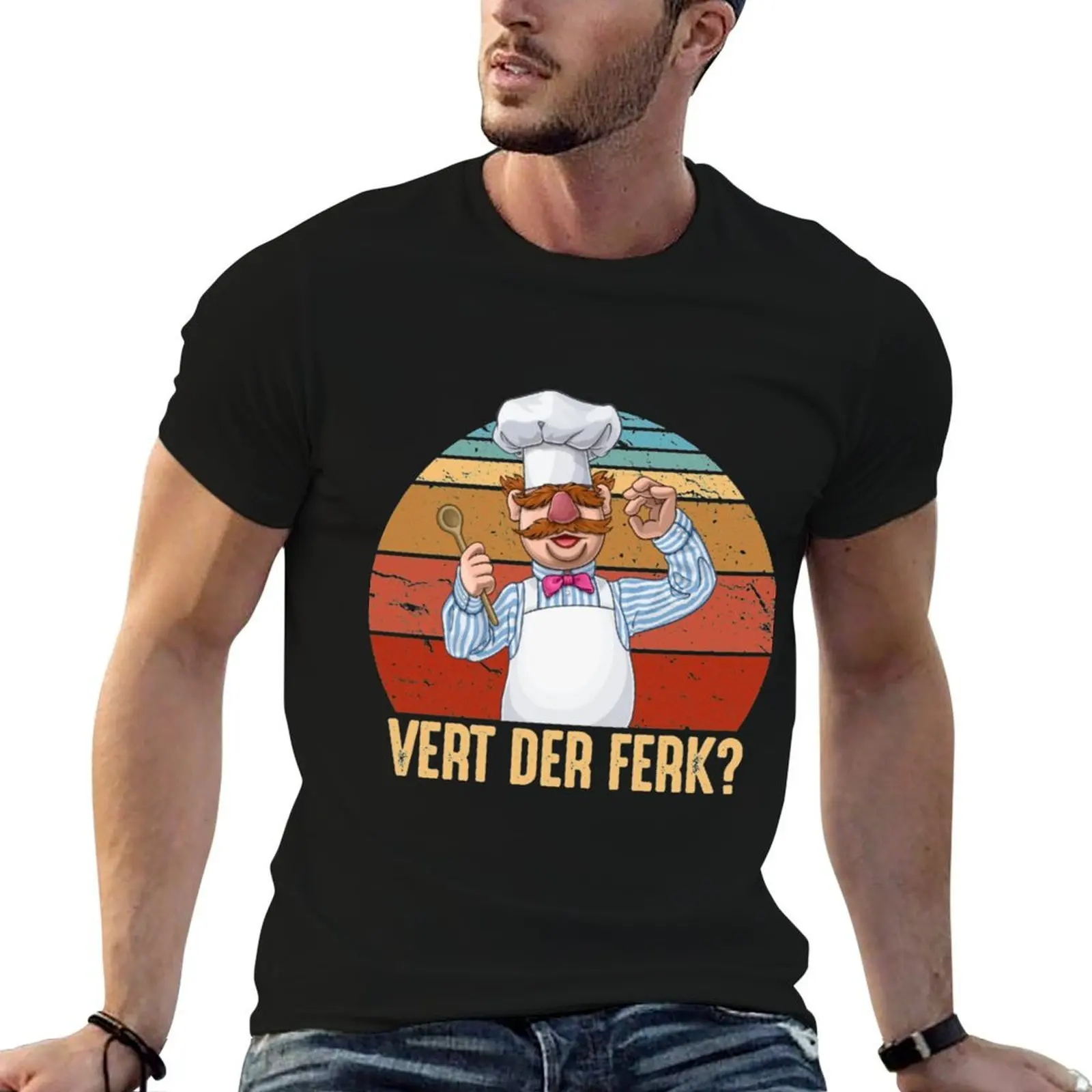 Swedish Chef - Vert Der Verk T-Shirt man t shirt cotton high quality t shirts designer T-Shirt
Swedish Chef - Vert Der Verk T-Shirt man t shirt cotton high quality t shirts designer T-Shirt