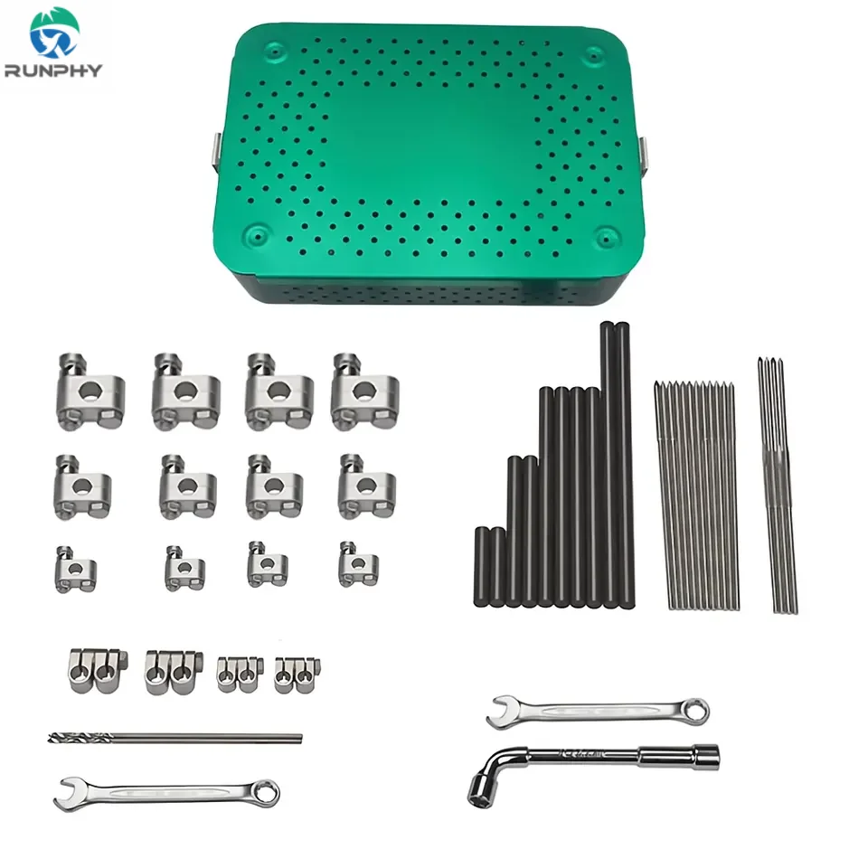 Veterinary External Fixation Animal Pets Puppy Cats External Skeletal Fixation Claps Pins MINI Small Large Externa Fixtion Kit
Veterinary External Fixation Animal Pets Puppy Cats External Skeletal Fixation Claps Pins MINI Small Large Externa Fixtion Kit
