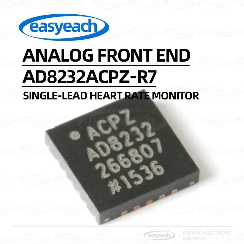 AD8232ACPZ-R7 WFQFN-20 Односпроводной монитор сердечного ритма Аналоговый интерфейсный чип
AD8232ACPZ-R7 WFQFN-20 Односпроводной монитор сердечного ритма Аналоговый интерфейсный чип