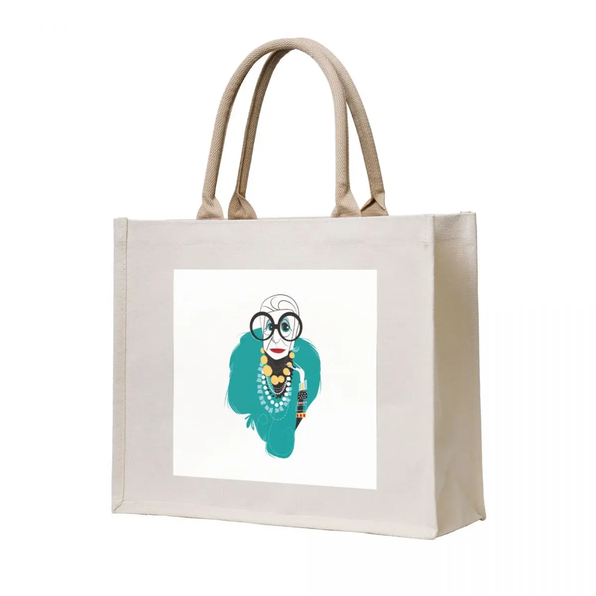 Iris Apfel Tote Bag shopping trolley bag Shopper handbag Women's bag 
Iris Apfel Tote Bag shopping trolley bag Shopper handbag Women's bag