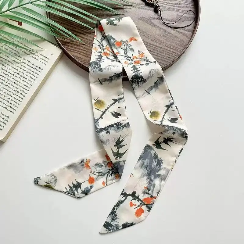 New Chinese-Style Ink Bamboo Silk Scarf Headband Classic Versatile Hair Tie Luxurious Braided Hair Accessory
New Chinese-Style Ink Bamboo Silk Scarf Headband Classic Versatile Hair Tie Luxurious Braided Hair Accessory
