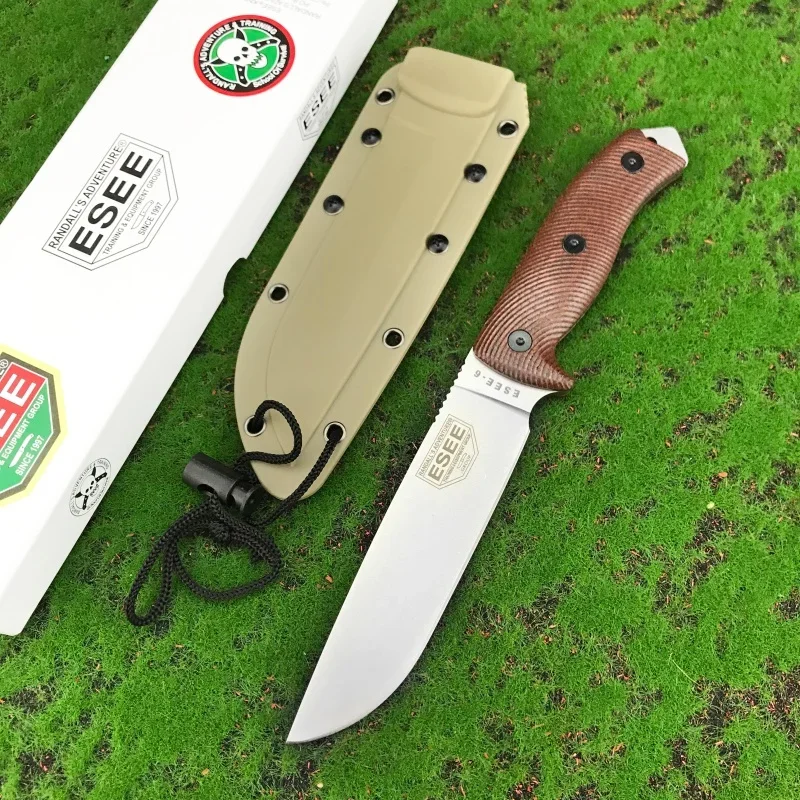 Прямой нож ESEE-6 с ножнами Kydex, фиксированный нож, подходящий для кемпинга, охоты, рыбалки, самообороны, походные инструменты в подарок
Прямой нож ESEE-6 с ножнами Kydex, фиксированный нож, подходящий для кемпинга, охоты, рыбалки, самообороны, походные инструменты в подарок