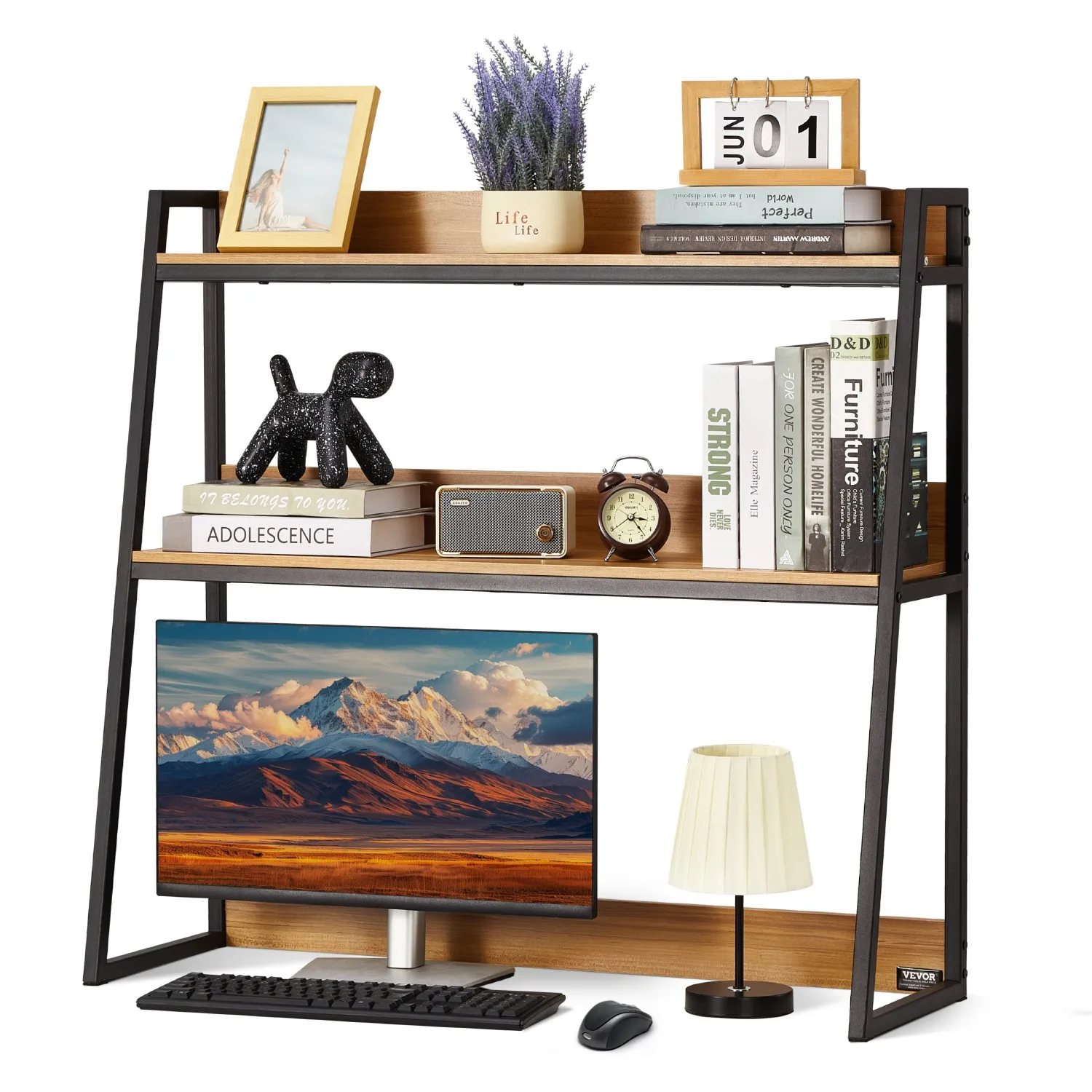 Desktop Bookshelf Storage Organizer Computer Desk Wooden Shelf Display Rack
Desktop Bookshelf Storage Organizer Computer Desk Wooden Shelf Display Rack
