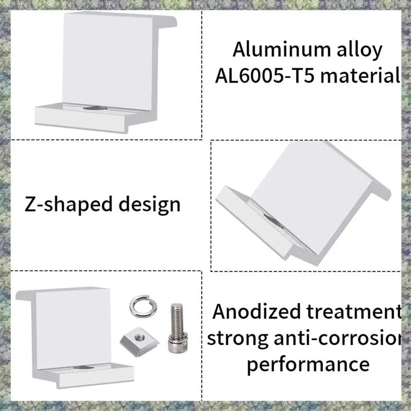 WON 4 Pieces Solar Module Holder End Clamp Kit Solar End Clamp Adjustable Solar Panel ,30Mm
WON 4 Pieces Solar Module Holder End Clamp Kit Solar End Clamp Adjustable Solar Panel ,30Mm
