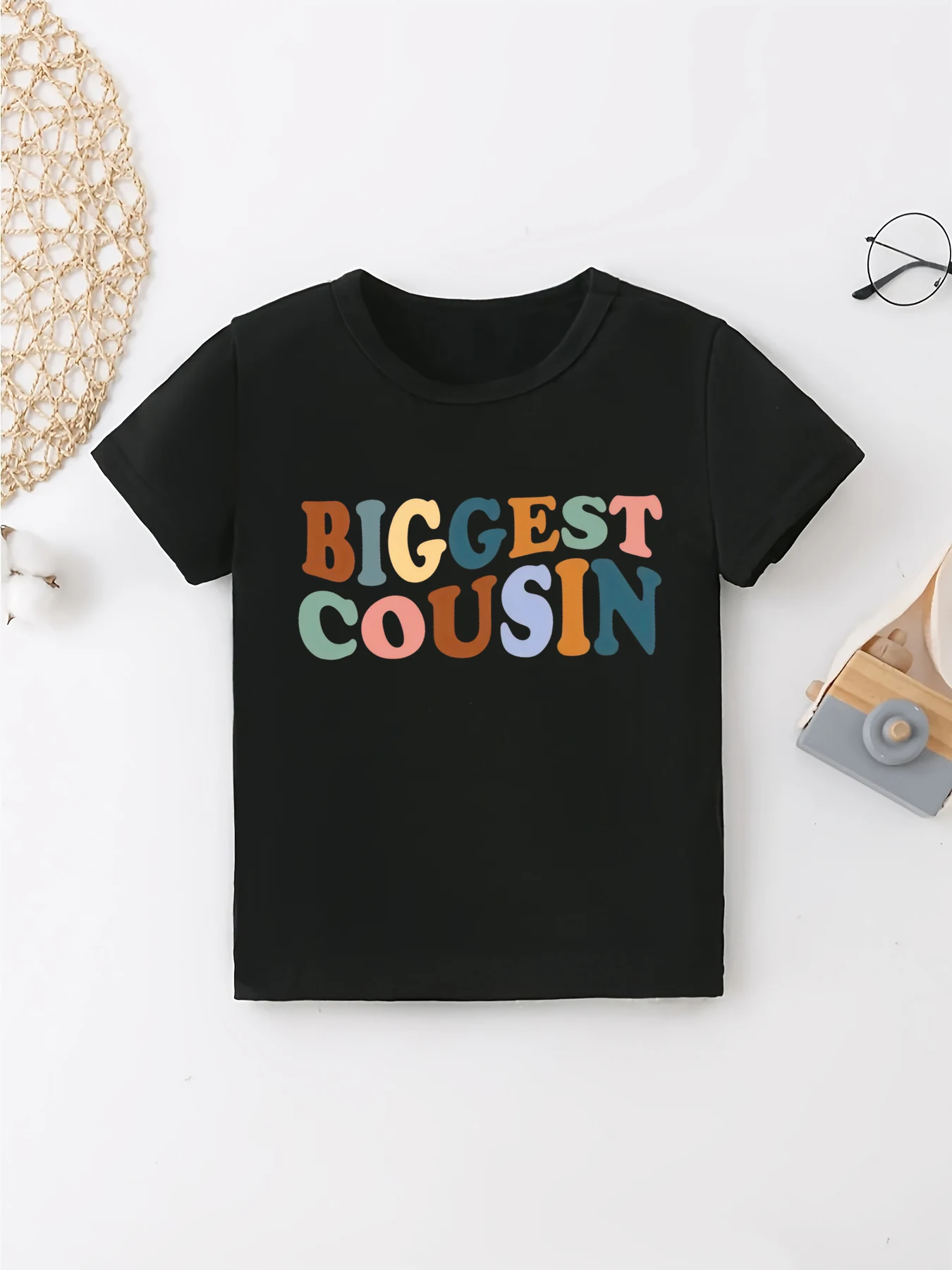 Bigget/Middle/little Cousin Letter Printed T Shirt Boys Funny Kids Clothes Summer Short Sleeve Shirt
Bigget/Middle/little Cousin Letter Printed T Shirt Boys Funny Kids Clothes Summer Short Sleeve Shirt