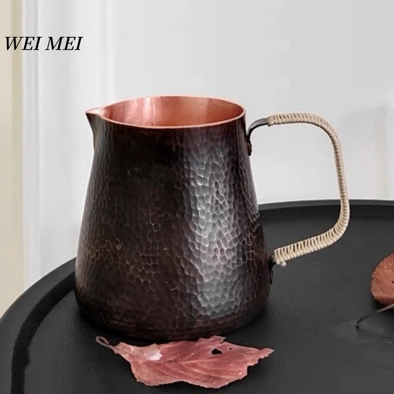Pure Copper Vintage Coffee Pot,Home 600 ml Cold Drink Cup,Outdoor Camping Handcrafted Engraving Hammer Texture Tea Cup Drinkware
Pure Copper Vintage Coffee Pot,Home 600 ml Cold Drink Cup,Outdoor Camping Handcrafted Engraving Hammer Texture Tea Cup Drinkware