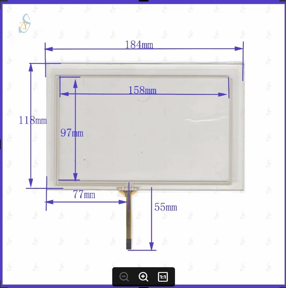 ZhiYuSun 184mm*118mm KDT-4287 8inch 4-wire resistive touch panel for Car DVD, 184*118 GPS Navigator screen glass
ZhiYuSun 184mm*118mm KDT-4287 8inch 4-wire resistive touch panel for Car DVD, 184*118 GPS Navigator screen glass