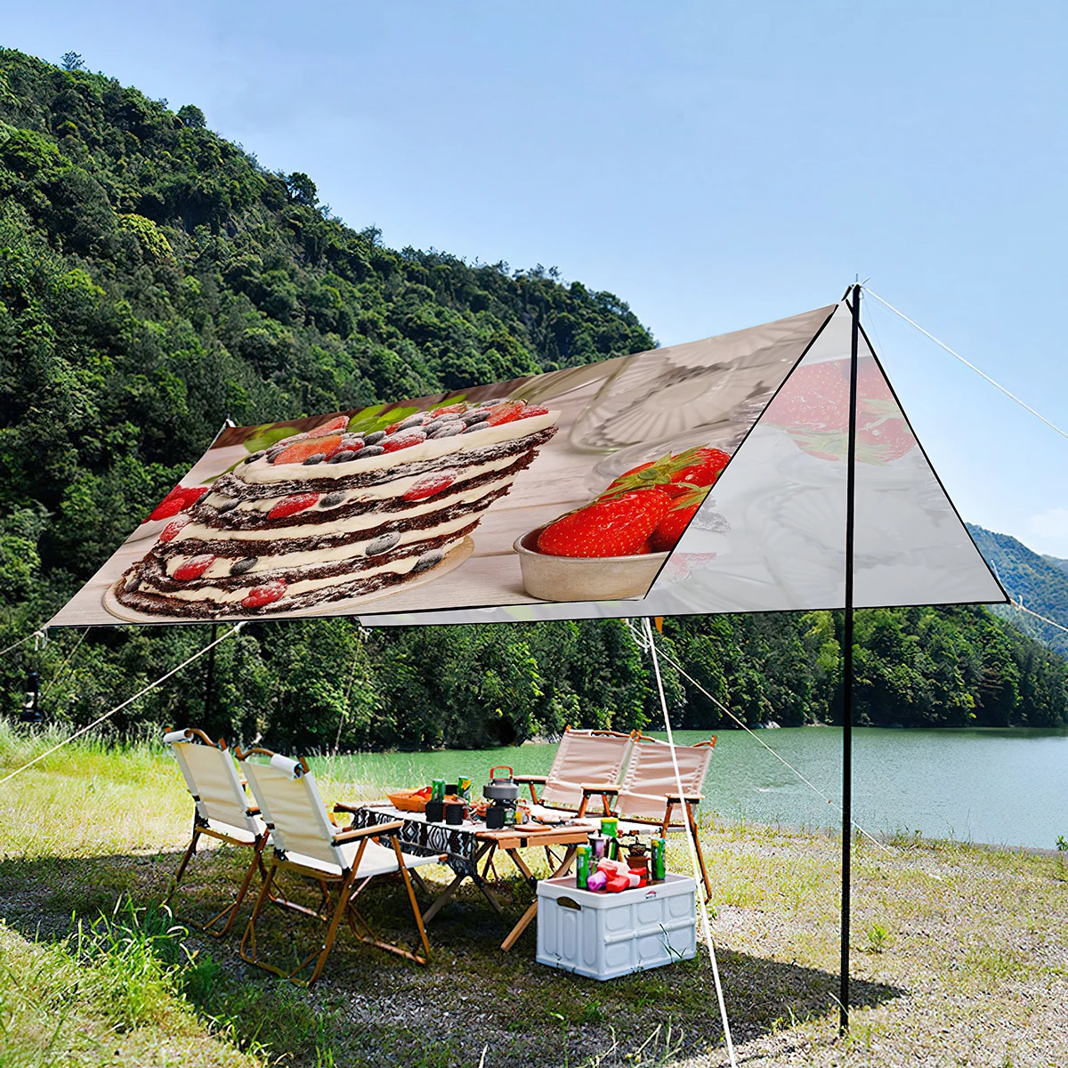 Sweet Little Cake UV Resistant Waterproof Sun Shade Canopy,Foldable Portable Lightweight Tent For Seaside,Picnic,Music Festival
Sweet Little Cake UV Resistant Waterproof Sun Shade Canopy,Foldable Portable Lightweight Tent For Seaside,Picnic,Music Festival