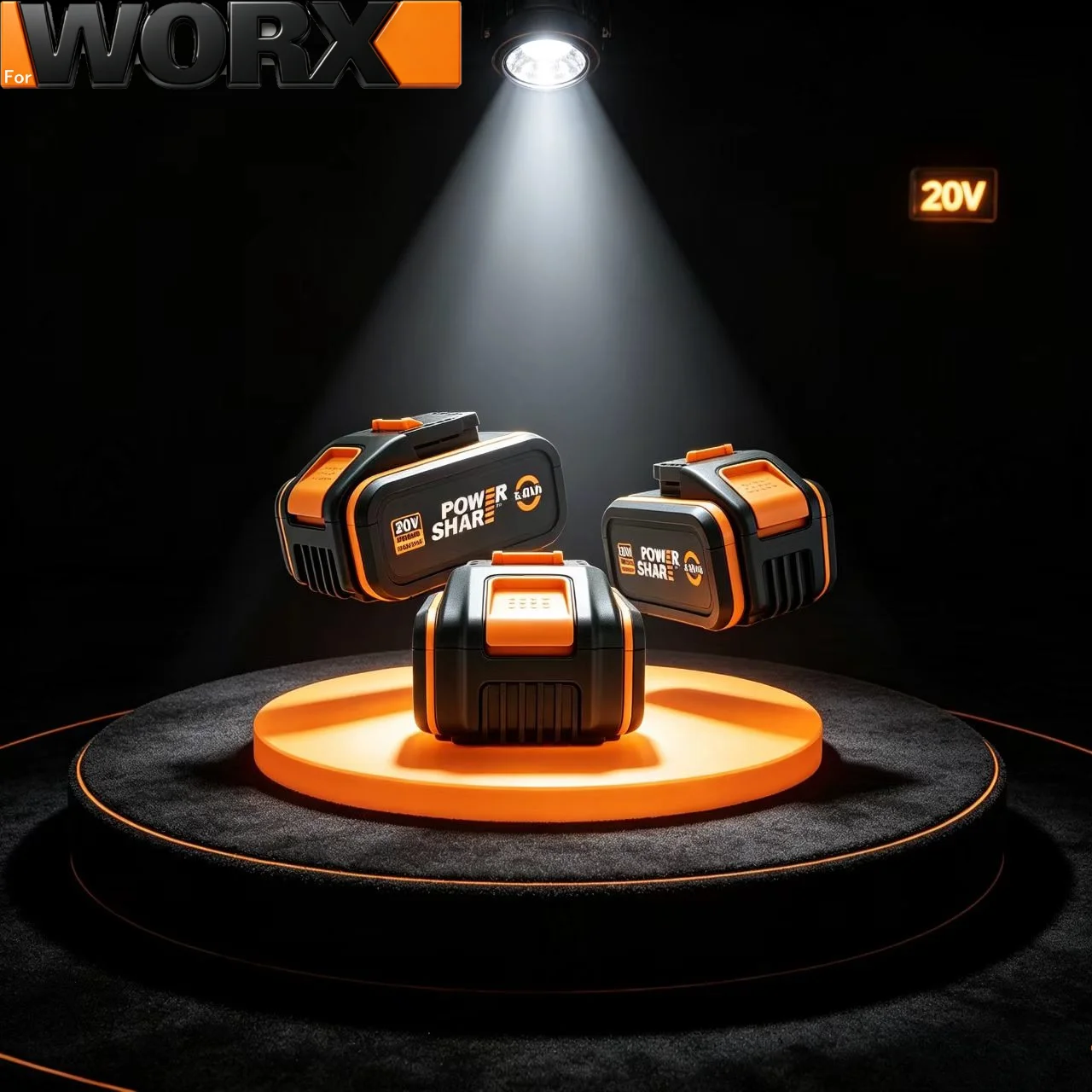 For Worx 18650 Battery 20V 6.0Ah 8.0Ah 2 Pack with Fast Charger Kit for WA3520 WA3525 WA3575 WA3578 Power Share Full Series
For Worx 18650 Battery 20V 6.0Ah 8.0Ah 2 Pack with Fast Charger Kit for WA3520 WA3525 WA3575 WA3578 Power Share Full Series
