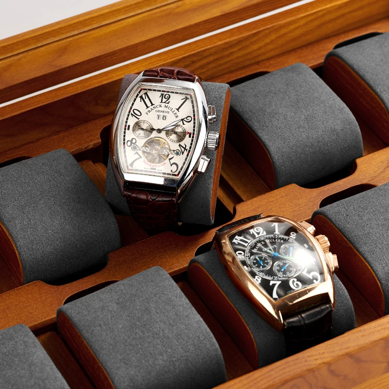 New high-end solid wood sunroof transparent acrylic cover watch box dustproof storage watch collection box
New high-end solid wood sunroof transparent acrylic cover watch box dustproof storage watch collection box
