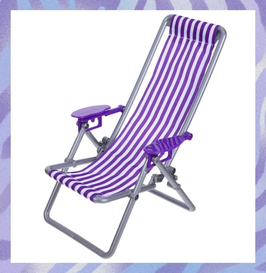 1 Mini Folding Beach chair Diy Mini Dollhouse Lounge chair Furniture accessory Decorative item Garden Sunbed Model
1 Mini Folding Beach chair Diy Mini Dollhouse Lounge chair Furniture accessory Decorative item Garden Sunbed Model