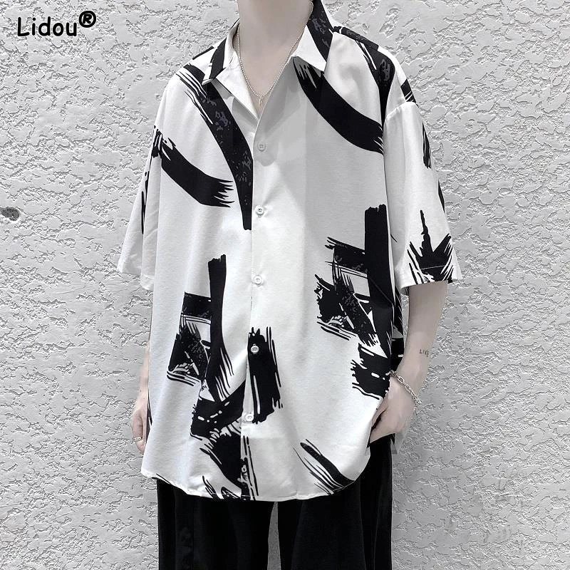 2023 Men's Clothing New Printing Turn-down Collar Button Fashion Casual Handsome Short Sleeve Spring Summer Thin Loose Shirts
2023 Men's Clothing New Printing Turn-down Collar Button Fashion Casual Handsome Short Sleeve Spring Summer Thin Loose Shirts
