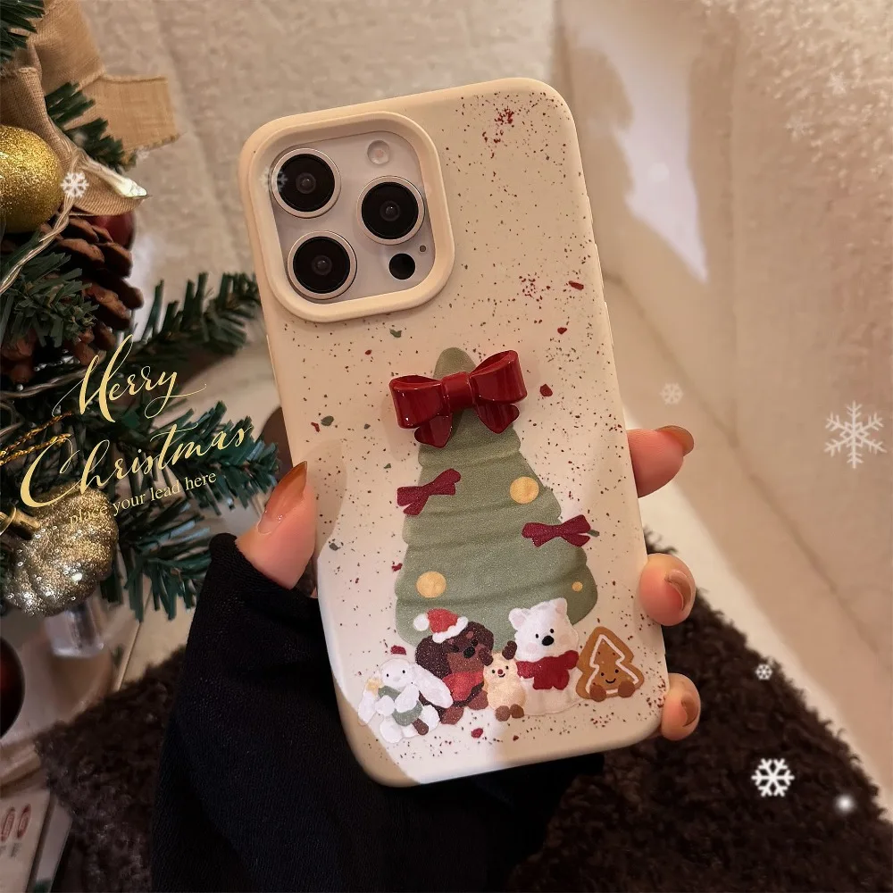 ins Korean 3D Bow Christmas Tree Phone Case For iPhone 16 Pro 15 14 13 12 11 Soft Shockproof Protective Cover For iPhone 15 Pro
ins Korean 3D Bow Christmas Tree Phone Case For iPhone 16 Pro 15 14 13 12 11 Soft Shockproof Protective Cover For iPhone 15 Pro