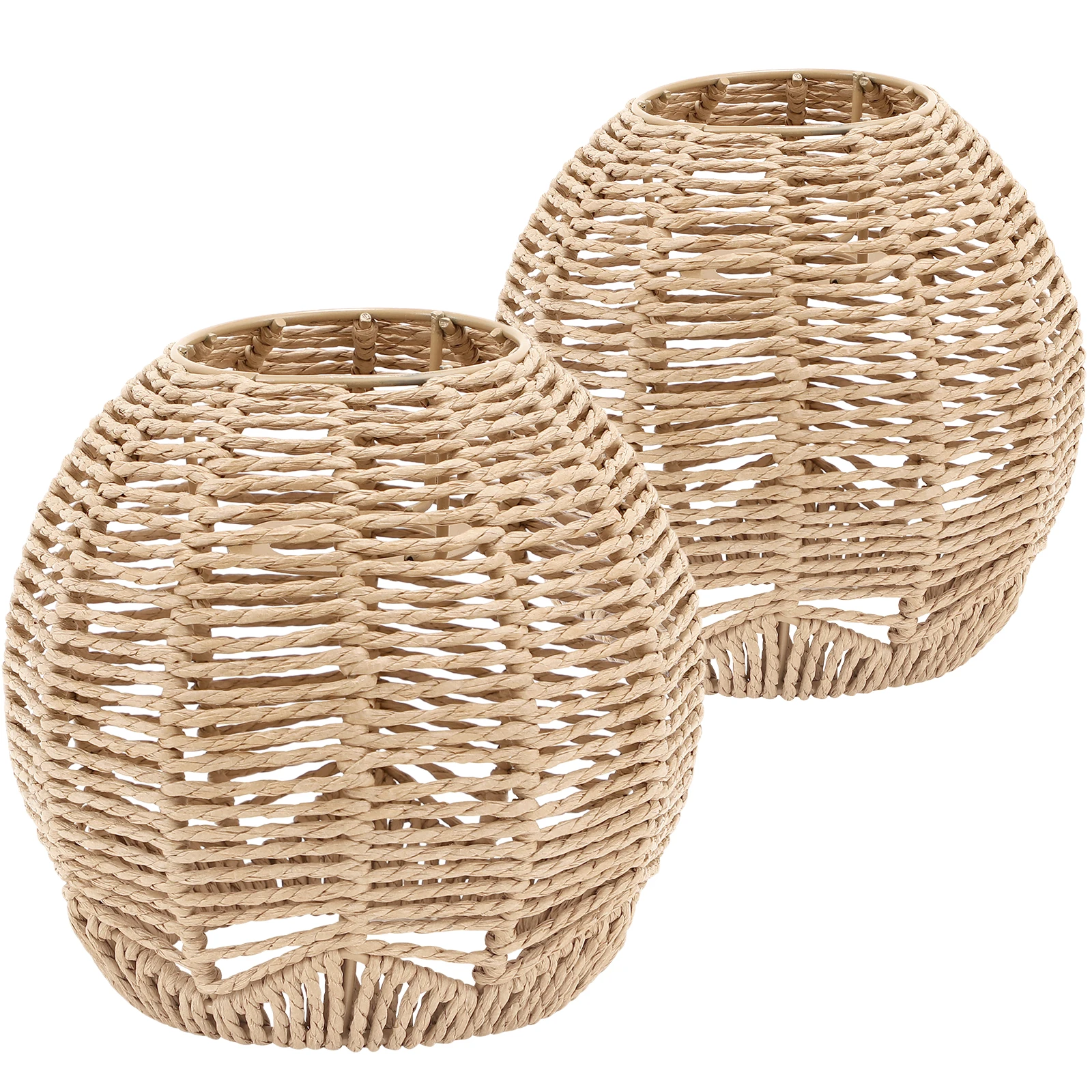 2 pcs Rattan Shades Retro Woven Pendant Light Covers Hollow Design Ceiling Bulb Cages For Living Room Bedroom Cafe Bar Club
2 pcs Rattan Shades Retro Woven Pendant Light Covers Hollow Design Ceiling Bulb Cages For Living Room Bedroom Cafe Bar Club