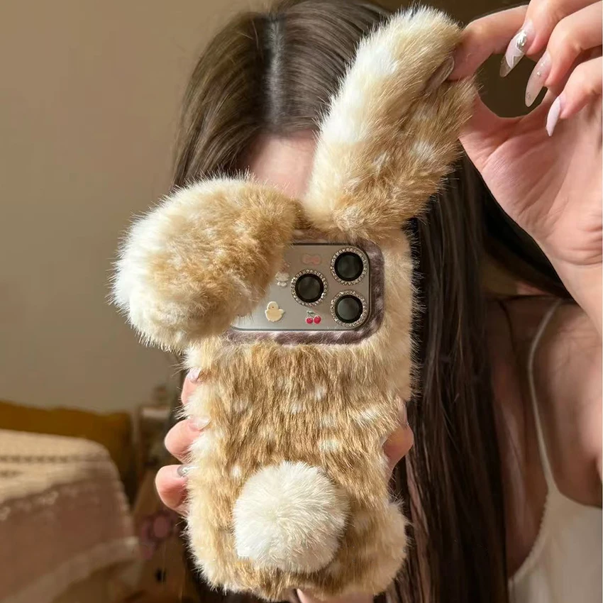 Plush Bunny Phone Case For Iphone 17 16 15 14 Pro Max 16Pro Simulation Pattern Phone Case Soft 17Promax Cover Personalized Shell
Plush Bunny Phone Case For Iphone 17 16 15 14 Pro Max 16Pro Simulation Pattern Phone Case Soft 17Promax Cover Personalized Shell