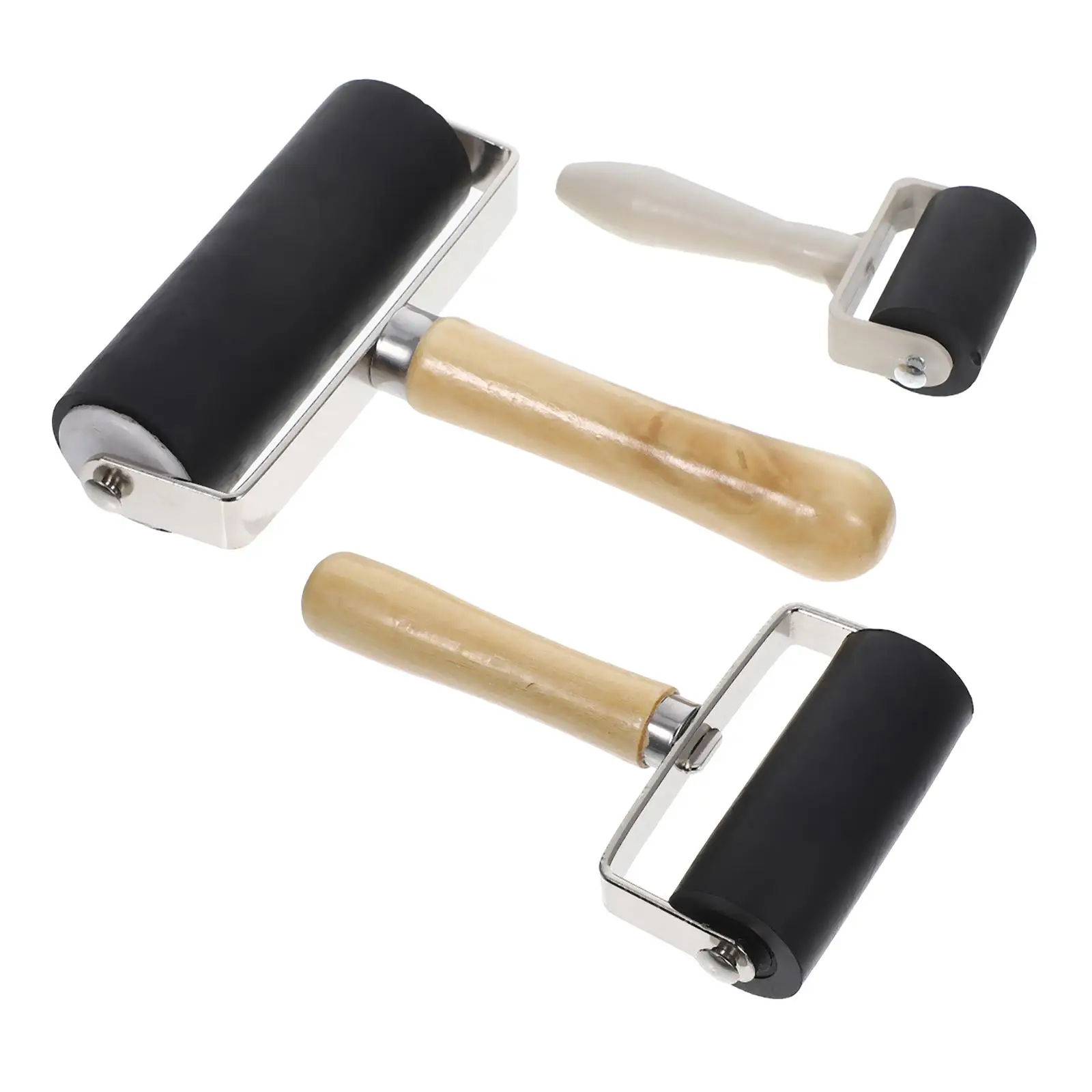3Pcs Ink Roller Tool Brayers for Printmaking Painting Craft Stamping Rubber Rollers Multiple Sizes Durable Materials
3Pcs Ink Roller Tool Brayers for Printmaking Painting Craft Stamping Rubber Rollers Multiple Sizes Durable Materials