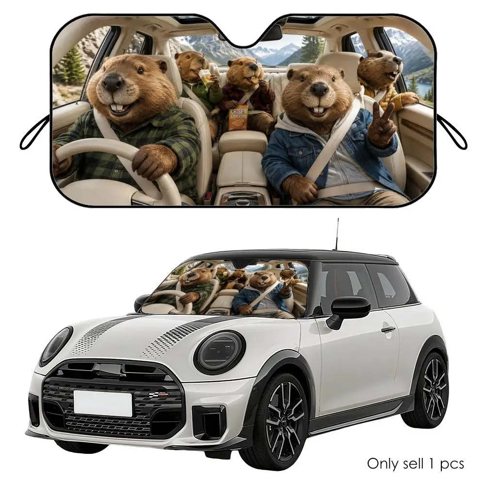 Beaver Driving Travel Sun Visor Reusable Aluminum Foil Car Windshield Sun Visor UV Heat Insulation Cover Shade
Beaver Driving Travel Sun Visor Reusable Aluminum Foil Car Windshield Sun Visor UV Heat Insulation Cover Shade