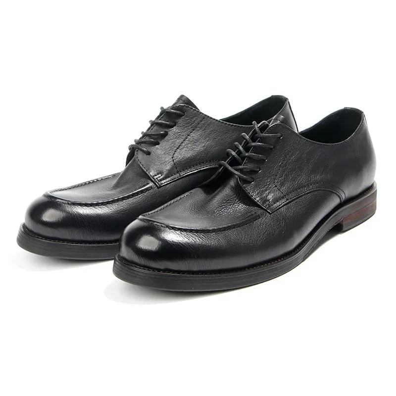 Luxury Brand Dress Shoes Men Round Toe Lace Up Business Formal Oxford Shoes Genuine Leather Men Flats Moccasins
Luxury Brand Dress Shoes Men Round Toe Lace Up Business Formal Oxford Shoes Genuine Leather Men Flats Moccasins