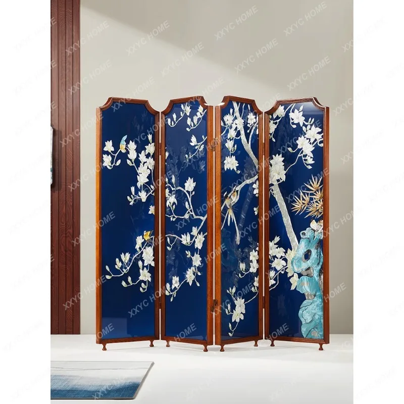 Handmade Enamel Light Luxury Office Red Oak Mobile Folding Screen
Handmade Enamel Light Luxury Office Red Oak Mobile Folding Screen