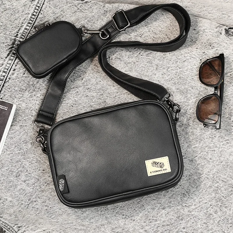Japanese Style Men's Crossbody Bag 2 in 1 Casual Square Shoulder Bag For Men Soft Pu Leather Shoulder Messenger Bag Satchels
Japanese Style Men's Crossbody Bag 2 in 1 Casual Square Shoulder Bag For Men Soft Pu Leather Shoulder Messenger Bag Satchels