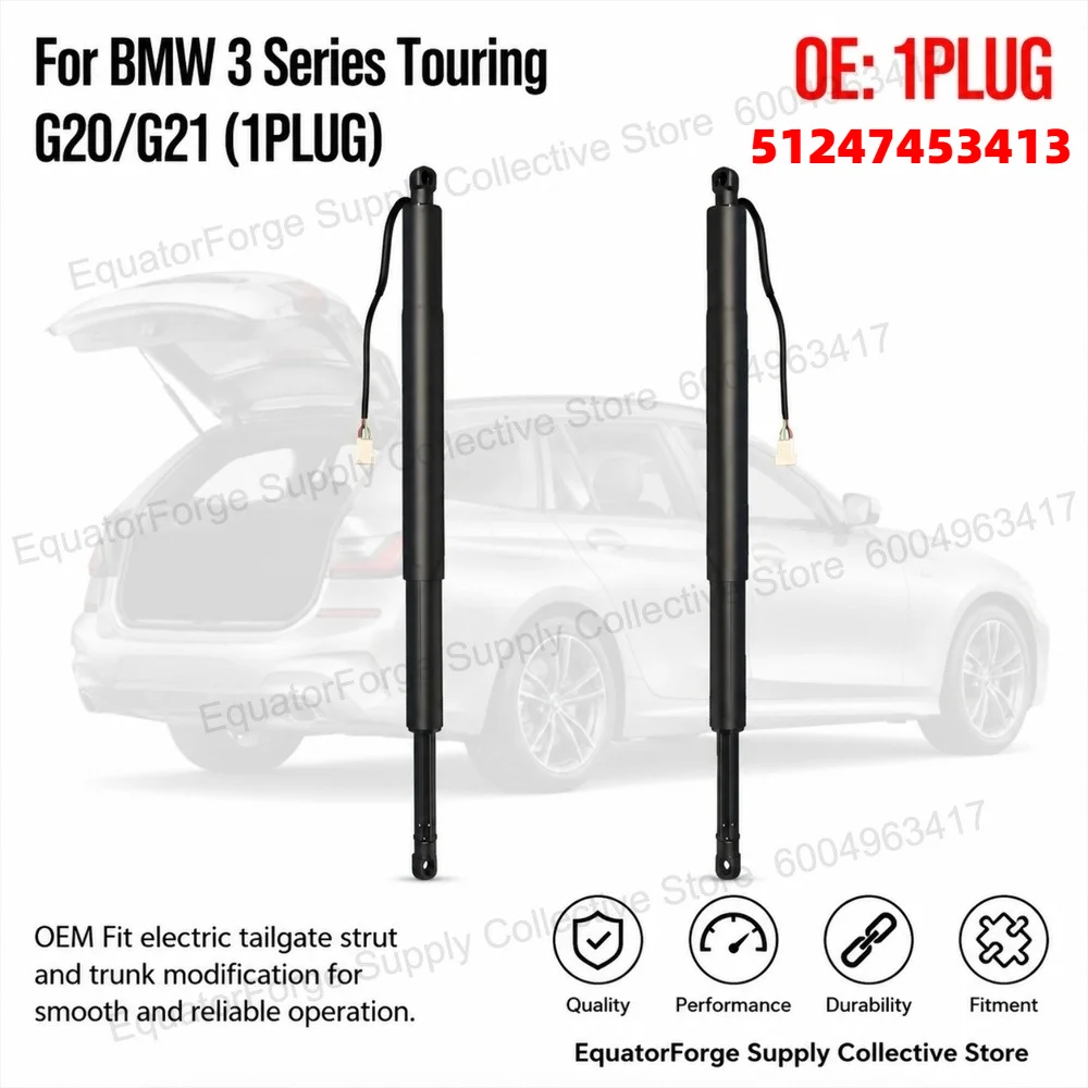 OEM Fit Compatible with BMW 3 Series Touring G20/G21 (1PLUG) electric tailgate strut and trunk modification OE 51247453413
OEM Fit Compatible with BMW 3 Series Touring G20/G21 (1PLUG) electric tailgate strut and trunk modification OE 51247453413