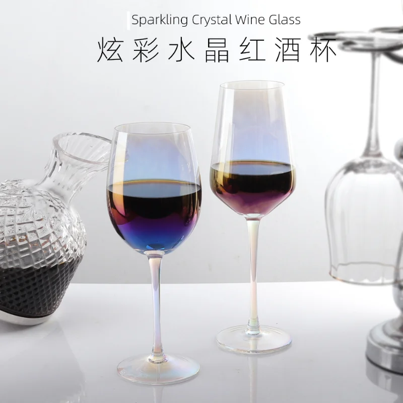 Creative Colorful Red Wine Cup Two piece Set Colorful Crystal Cup Goblet Household Luxury Wine Cup wine glass glass cups
Creative Colorful Red Wine Cup Two piece Set Colorful Crystal Cup Goblet Household Luxury Wine Cup wine glass glass cups
