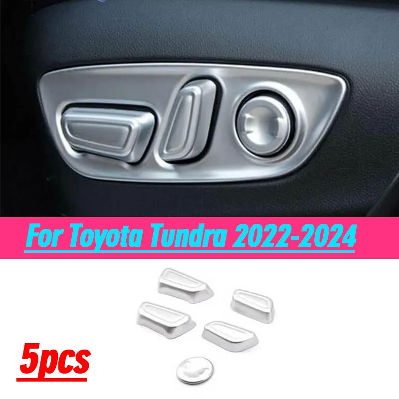 For Toyota Tundra 2022-2024 Matte Silver Power Seat Control Button Cover Trim 5X
For Toyota Tundra 2022-2024 Matte Silver Power Seat Control Button Cover Trim 5X