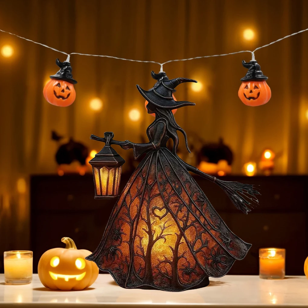 Новые украшения на Хэллоуин, домашнее готическое украшение ведьмы, жуткий стоячий ночник, уникальная статуя ведьмы, настольная лампа для спальни
Новые украшения на Хэллоуин, домашнее готическое украшение ведьмы, жуткий стоячий ночник, уникальная статуя ведьмы, настольная лампа для спальни