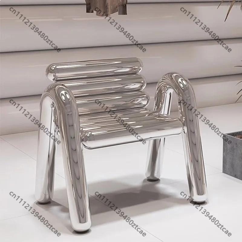 Modern Metal Stool with Backrest Luxury Ottoman for Living Room Hallway Decor
Modern Metal Stool with Backrest Luxury Ottoman for Living Room Hallway Decor